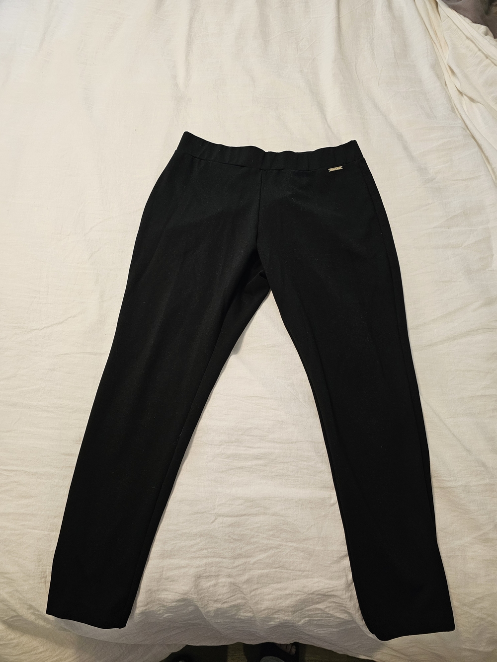 Michael Kors Black Straight-Leg Stetchy Pants